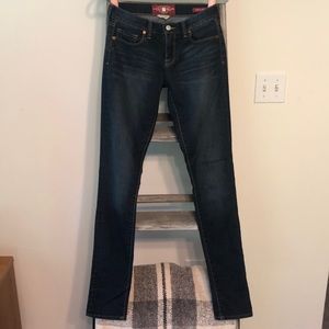 Lucky Brand Mid-Rise Curvy Sophia Skinny - medium wash